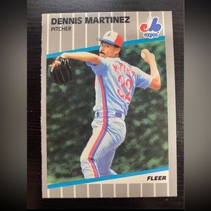 Dennis Martinez 1989 Fleer #385 Baseball Card